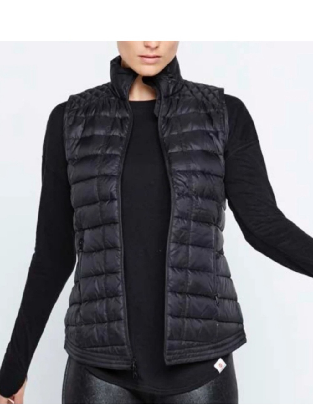 Vimmia Black Quilted Puffer Vest - Size Women’s Small